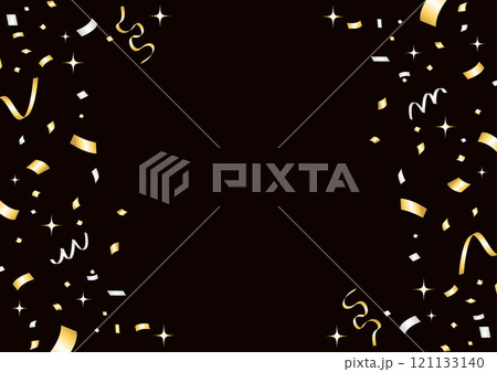 ブラックフライでデー黒い紙吹雪・キャンペーン素材 121133140