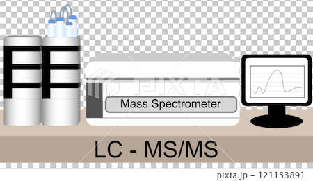LC-MS/MS Instrument is A scientific tool for chemical analysis using liquid chromatography and tandem mass spectrometry LC-MS/MS Instrument is A scientific tool for chemical analysis using liquid chromatography and tandem mass spectrometry 121133891