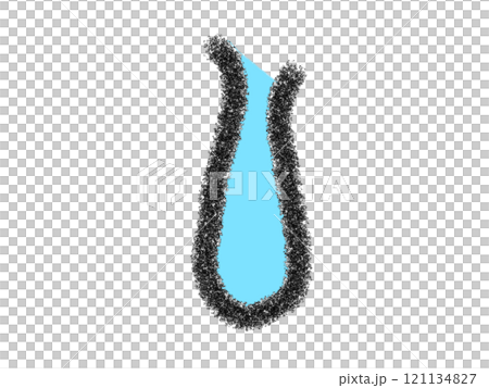 Dripping illustration in pencil style 121134827