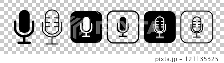 マイク,ボーカル,ラジオに関連したアイコン 121135325
