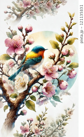 花と小鳥 121135831