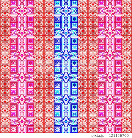 abstract background with flowers seamless pattern with elements pattern 121136700