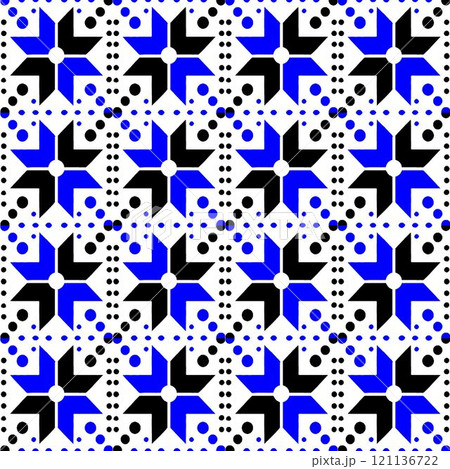 abstract background with flowers seamless pattern with elements pattern 121136722