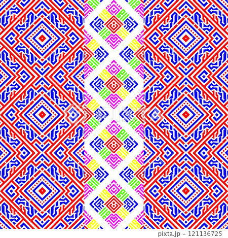 abstract background with flowers seamless pattern with elements pattern 121136725