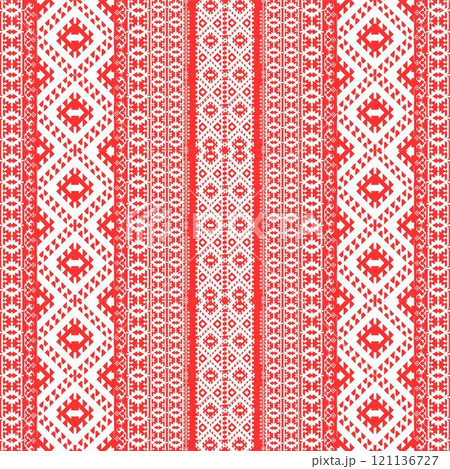 abstract background with flowers seamless pattern with elements pattern 121136727