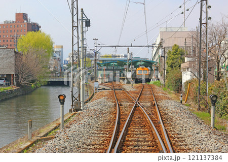 中央前橋駅に停車中の上毛線 121137384