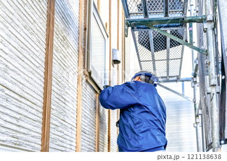 戸建て家屋の外壁修繕工事 121138638