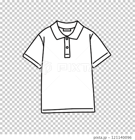 衣服時尚單色插畫 Polo 衫 衣服時尚單色插畫 Polo 衫 121140096