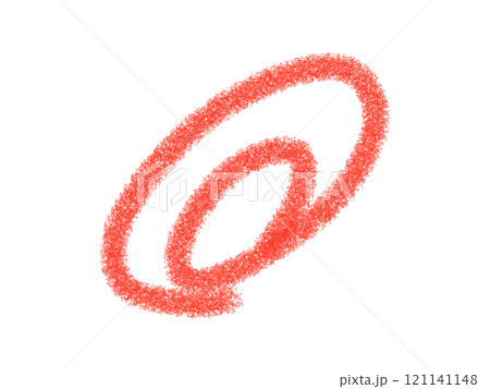 鉛筆画風の丸付けの線画イラスト 鉛筆画風の丸付けの線画イラスト 121141148