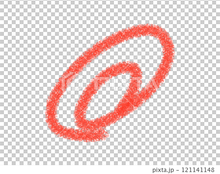 鉛筆画風の丸付けの線画イラスト 鉛筆画風の丸付けの線画イラスト 121141148