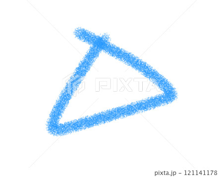 鉛筆画風のサンカクの線画イラスト 121141178