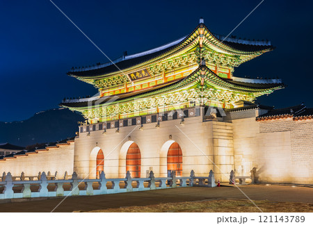 ソウル 夜の光化門 ソウル 夜の光化門 121143789