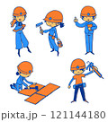 工事現場で働く作業員 121144180