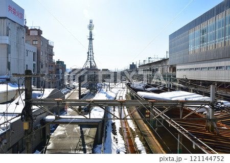 JR東日本信越本線長岡駅の風景(2022年12月) JR東日本信越本線長岡駅の風景(2022年12月) 121144752