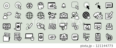 ビジネスアイコンセット ビジネスアイコンセット 121144773