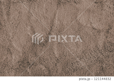 Soft fluffy brown carpet texture, synthetic textile fur, plush background Soft fluffy brown carpet texture, synthetic textile fur, plush background 121144832