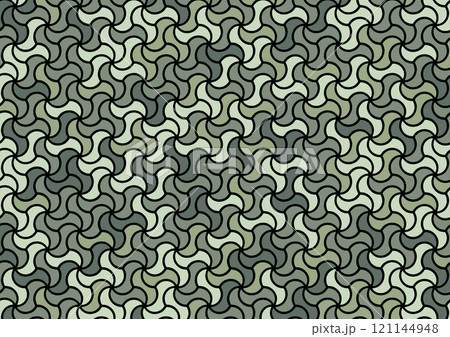 Green wave soft art line curve pattern background  121144948