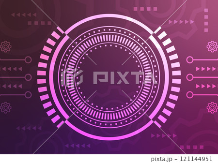 Space art purple len light line digital background  121144951