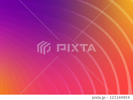 Red wave line curve pattern abstract background  121144954