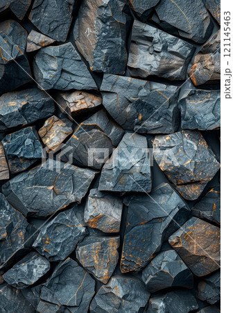 Surreal stone textures with organic shapes, offering a prehistoric or ancient architectural feel. 121145463