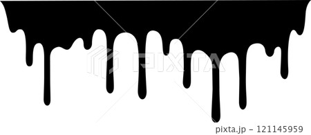 Black paint dripping down a white background creates a striking contrast, forming an abstract and artistic visual that captures attention with its fluid texture and bold design Black paint dripping down a white background creates a striking contrast, forming an abstract and artistic visual that captures attention with its fluid texture and bold design 121145959