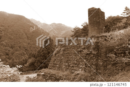 別子銅山　東平貯鉱庫跡 121146745