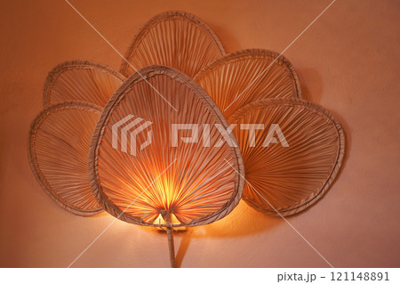 Elegant LeafInspired Rattan Wall Light Fixture for a sophisticated and stylish ambiance Elegant LeafInspired Rattan Wall Light Fixture for a sophisticated and stylish ambiance 121148891