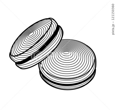 Two tennis vibration dampener on white background 121150360