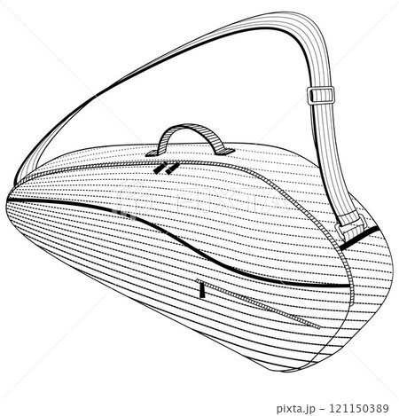Tennis bag on white backgroun Tennis bag on white backgroun 121150389