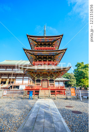 秋の成田山新勝寺 三重塔 千葉県成田市 秋の成田山新勝寺 三重塔 千葉県成田市 121151656