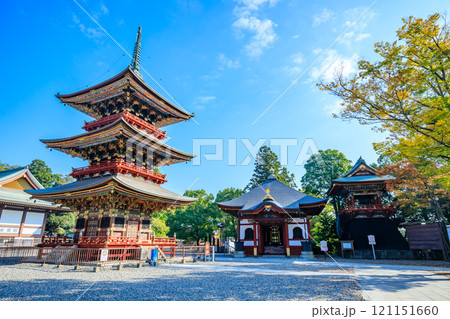 秋の成田山新勝寺 三重塔 千葉県成田市 秋の成田山新勝寺 三重塔 千葉県成田市 121151660