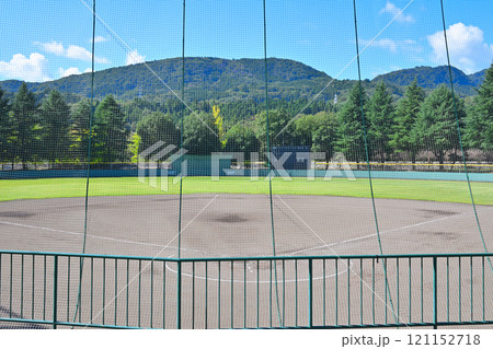 バックネット裏からの眺め 野球場 沼田市運動公園 沼田市 バックネット裏からの眺め 野球場 沼田市運動公園 沼田市 121152718