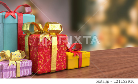 The Gift box for celebration or Holiday concept 3d rendering. 121152916