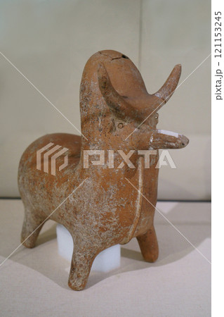 7387　こぶ牛形土器 121153245
