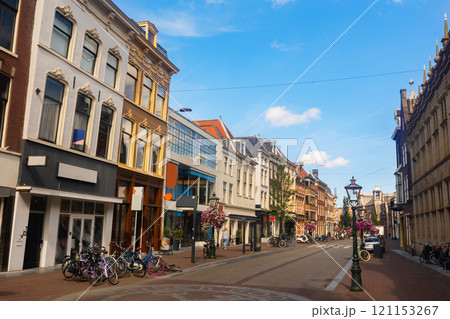 Street of Leiden, North Holland, Netherlands Street of Leiden, North Holland, Netherlands 121153267