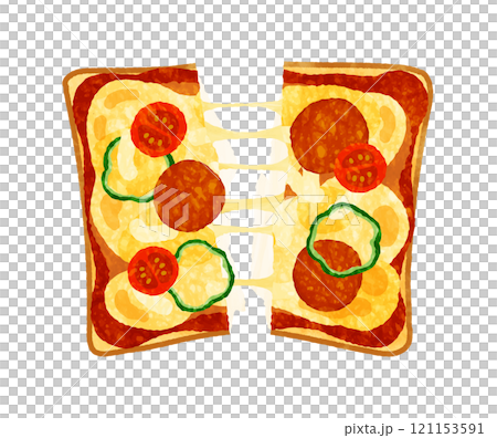 Pizza toast  121153591