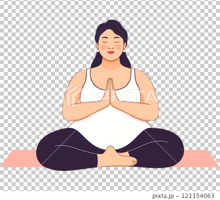 練習瑜伽的女人 121154063
