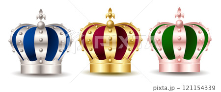 王冠 金 銀 銅 アイコン 王冠 金 銀 銅 アイコン 121154339