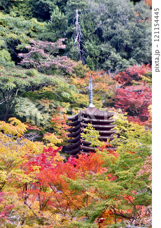 秋の談山神社・十三重塔(奈良県・桜井市) 秋の談山神社・十三重塔(奈良県・桜井市) 121154445