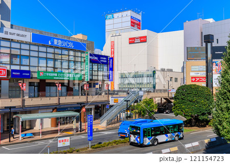 埼玉県 所沢市 所沢駅 西口の都市風景(西口ロータリー) 埼玉県 所沢市 所沢駅 西口の都市風景(西口ロータリー) 121154723