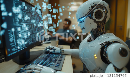 人間の代わりに仕事をするAI 121154765