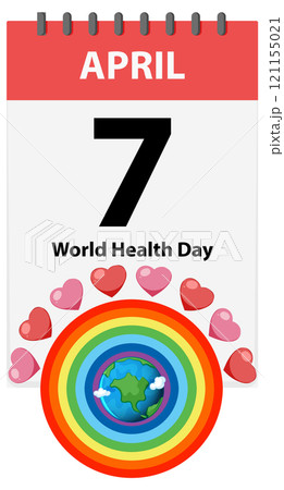 World Health Day Celebration Illustration World Health Day Celebration Illustration 121155021