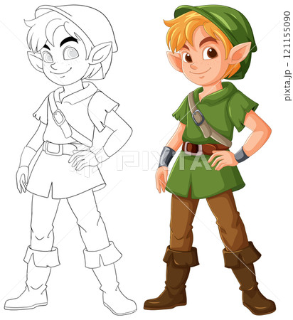 Fantasy Elf Character Illustration 121155090