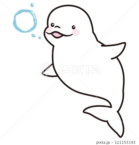 シロイルカ ベルーガ 海洋生物 水族館 シロイルカ ベルーガ 海洋生物 水族館 121155193