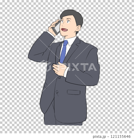 電話をするビジネスマン 121155646