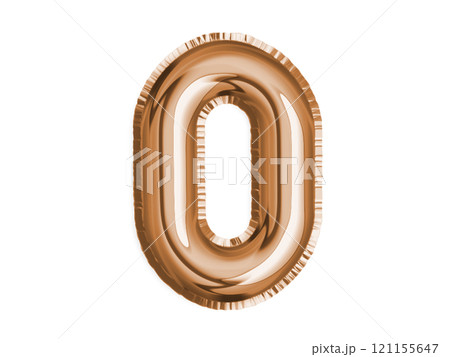 Bronze number zero air balloon for baby shower celebrate decoration party 121155647