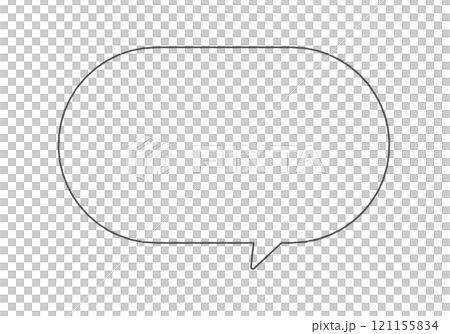 手寫簡約時尚語音氣泡-橫線畫框素材 手寫簡約時尚語音氣泡-橫線畫框素材 121155834