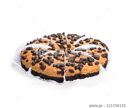 Brookie, delicious desserts isolated on white background. 121156135