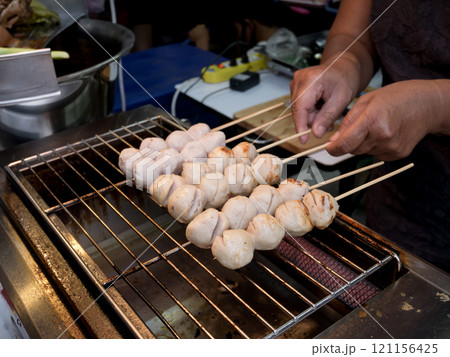 Pork meatball grill Pork meatball grill 121156425