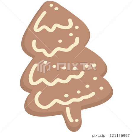 Christmas tree cookie illustration 121156997